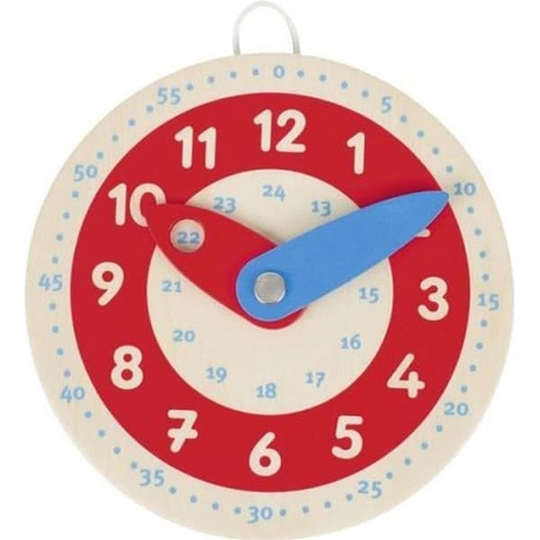 Klocka - GOKI - 10 cm - Blå - Inomhus - Rund