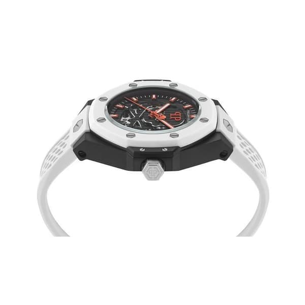 Philipp Plein Klocka - Herr - PWPFA0724 - Vit Silikon - 46mm - 5 bar