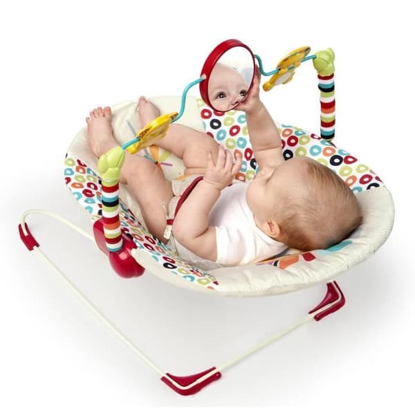 LJUS STARTAR Bouncer Lekfulla Pinwheels