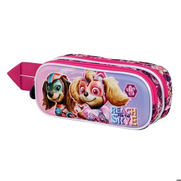 Trousse Double 3D - Paw Patrol Mighty - Rosa - One Size