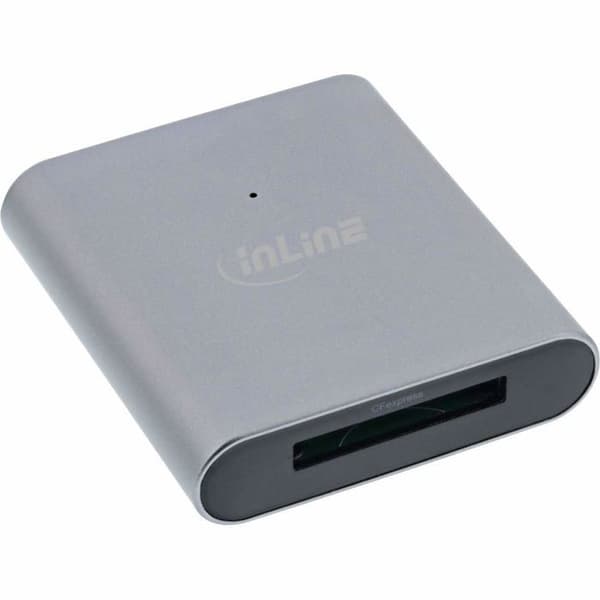 Kortläsare - InLine - 66771 - USB 3.2 Gen.2 - Aluminium - CFexpress 2.0 Typ B