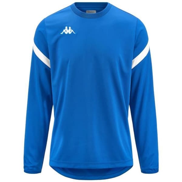 Sweatshirt Dolvano för Kille - Saphirblå, vit