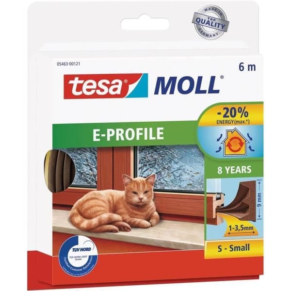 TESA Gummikudde - 6x9 mm E - Brun