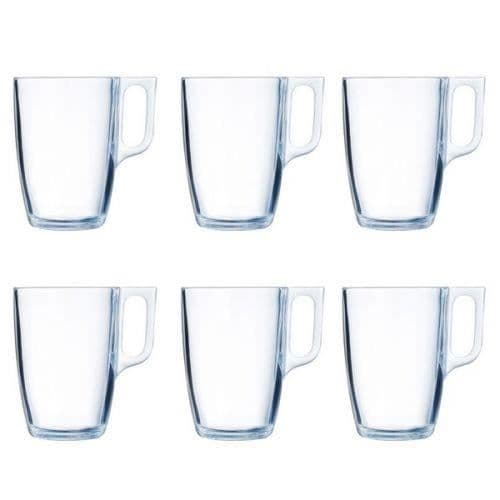 Koppar - Luminarc - Set med 6 - 40 cl - Glas - Transparent - Tål diskmaskin