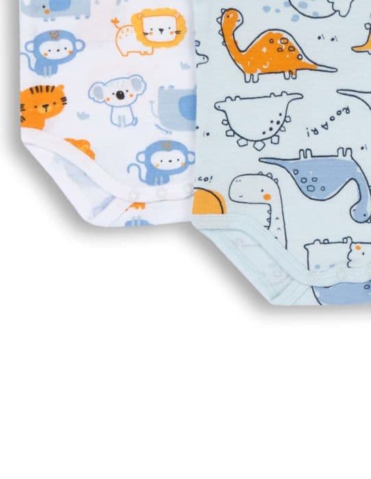 Chicco textilbox set av ärmlös bomullsbody, Mixed Baby