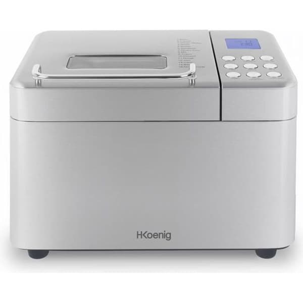 Brödmaskin - H.Koenig - BAKE440 - 15 program - Automatisk distributör - Rostfritt stål