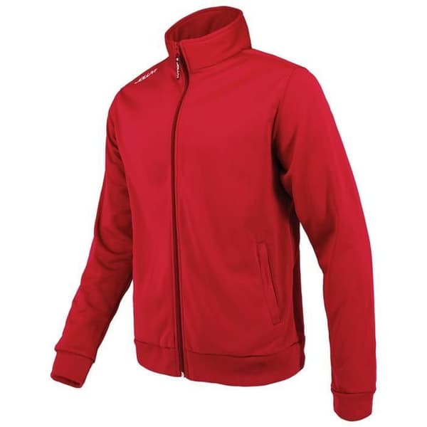 Sweatshirt junior - JOLUVI - Score - Röd - Hel dragkedja - Andningsbart Polyfleece