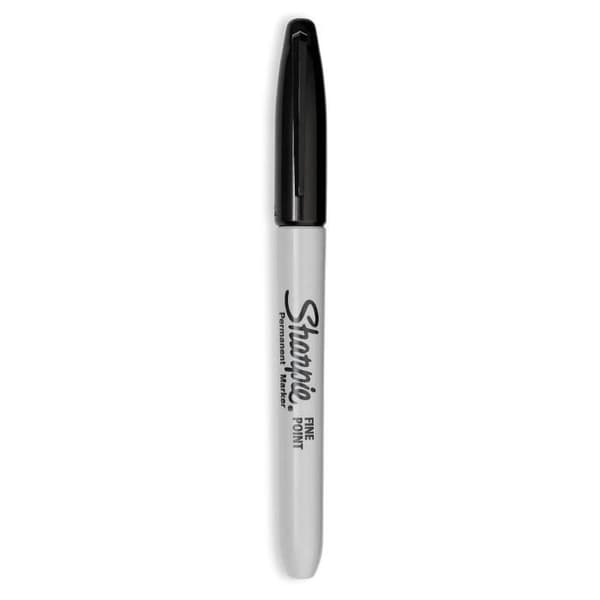 SHARPIE Svarta permanenta markörer 5 stycken - Fin spets 0,9 mm - Oföränderlig