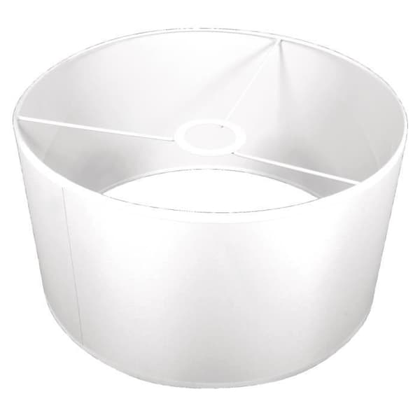 Lampskärm, 30cm ø, vit, höjd 16 cm