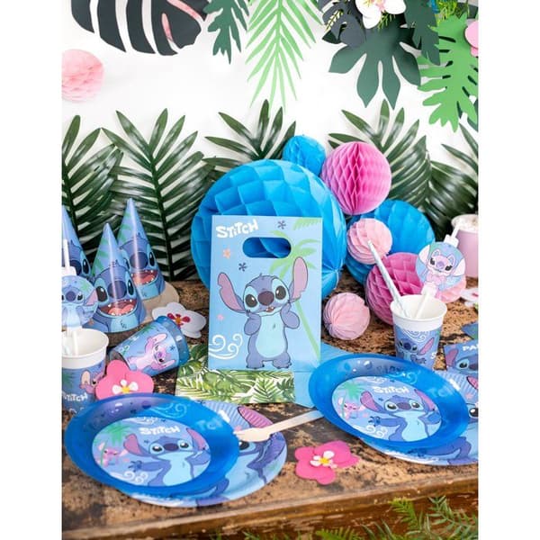 Presentpåsar - PROCOS - Stitch - Set om 4 - Papper - Vibrerande färger
