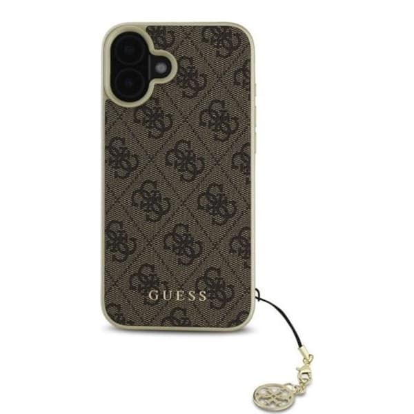 Guess hårdskal 4G Charms Collection för iPhone 16 Plus - Brun
