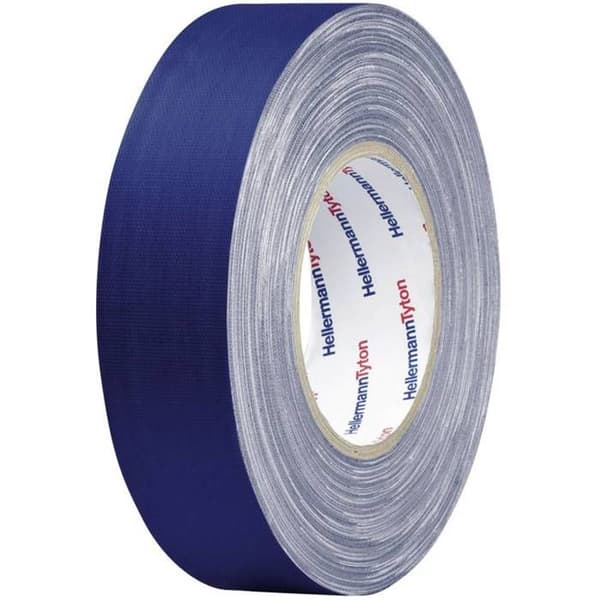 HelaTape Tex HellermannTyton 712-00500 blå (L x b) 50 m x 19 mm gummi 1 st
