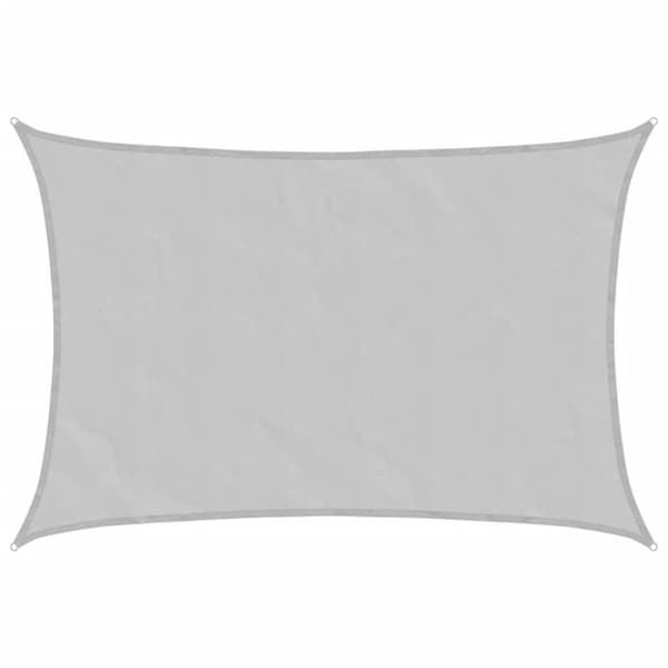 vidaXL Ljusgrå skuggduk 3,5x2,5 m 100% polyester oxford 4000541
