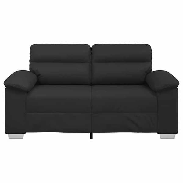 Soffa 2 platser Svart 120 cm Konstläder
