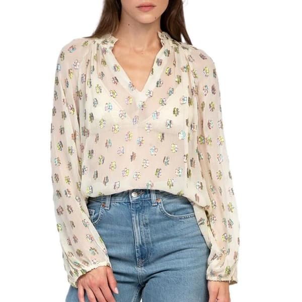 Beige Blus Dam An'ge Louise