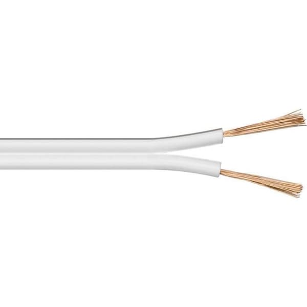 Högtalarkabel - GOOBAY - 67751 - 2 x 2,50 mm² - Vit - 25 m
