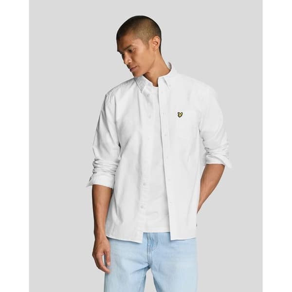 Långärmad skjorta Lyle & Scott Plain Oxford