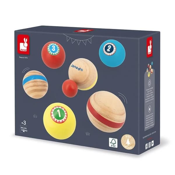Trä boule-spel Applepop