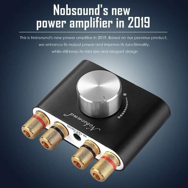 Mini Förstärkare - Nobsound - 2.0 Kanal - 100W - Bluetooth - AUX/USB