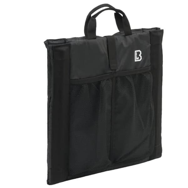 Fällbar stol - BRANDIT - Standardmodell - Svart - Polyester - 40 x 38 x 3 cm
