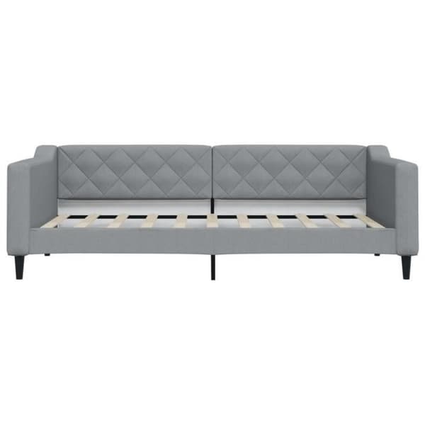 vidaXL Längdsoffa ljusgrå 90x190 cm tyg 354171