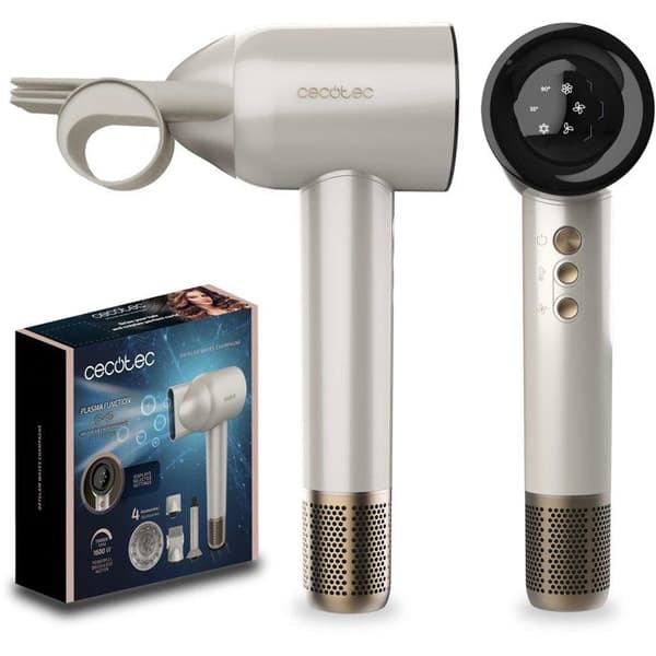 Hårfön - CECOTEC - DryGlam Waves Champagne - 1600 W