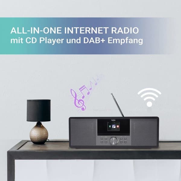 Radio Internet - Xoro - HMT 600 V2 - CD-spelare - Bluetooth - TFT-skärm