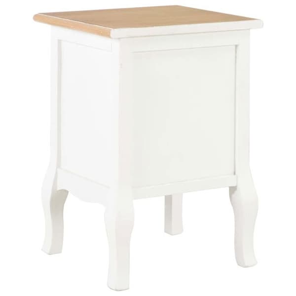 vidaXL Sängbord 2 st vit 35x30x49 cm MDF 280037