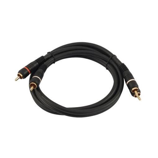Guldpläterad RCA stereo ljudkabel DJ 1,5m