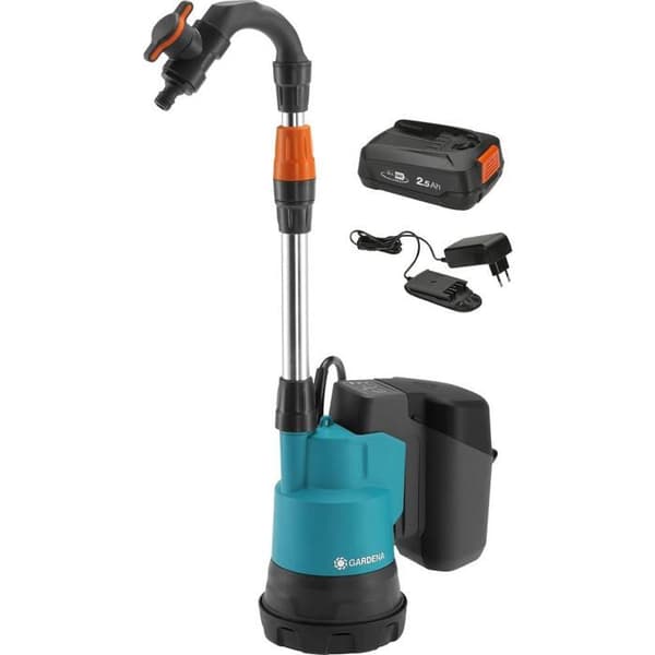 Vattenreservoar-pump - GARDENA - 2000/2 - 2000 l/h - 20 m - Batteridriven