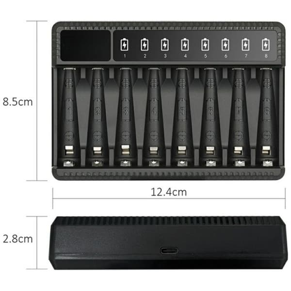 Batteriladdare - BELINE - Universell - AA/AAA - Vit - Uppladdningsbar