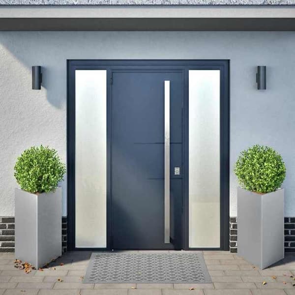 vidaXL Blomlådor 2 st triangulär 50x43x75 cm galvaniserat stål 851182