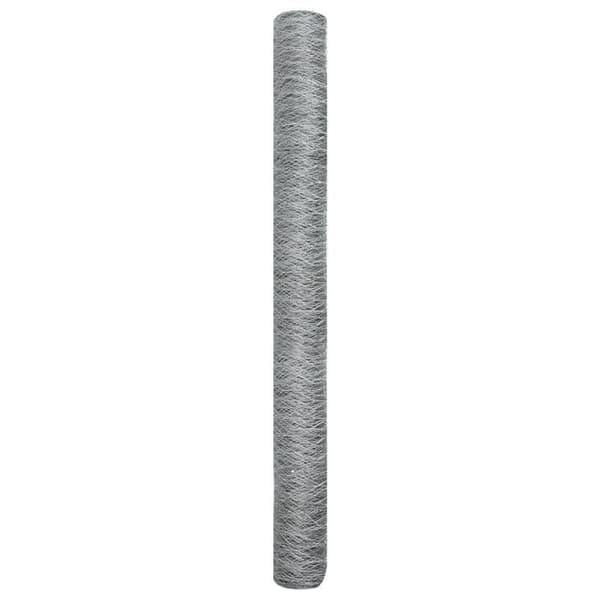 vidaXL Hexagonal stängsel 1.6x25 m i galvaniserat stål 42005699
