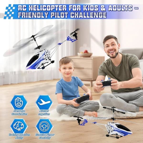 RC Helikopter - A ALPHA Terra Wheel Sky Rover - 2.4G - Blå - Turbo Boost