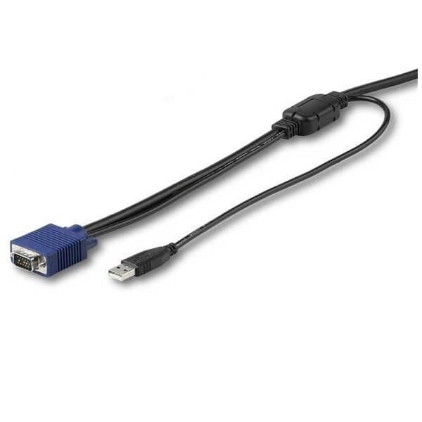 STARTTECH - 6 FT. (1,8 M) USB KVM-KABEL - KONSOLKABEL FÖR RACKMONTERING - Färg: Svart