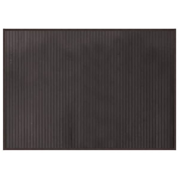 vidaXL Rektangulär matta mörkbrun 70x100 cm bambu, soffmatta, köksmatta, rektangulär matta, matta av 376869