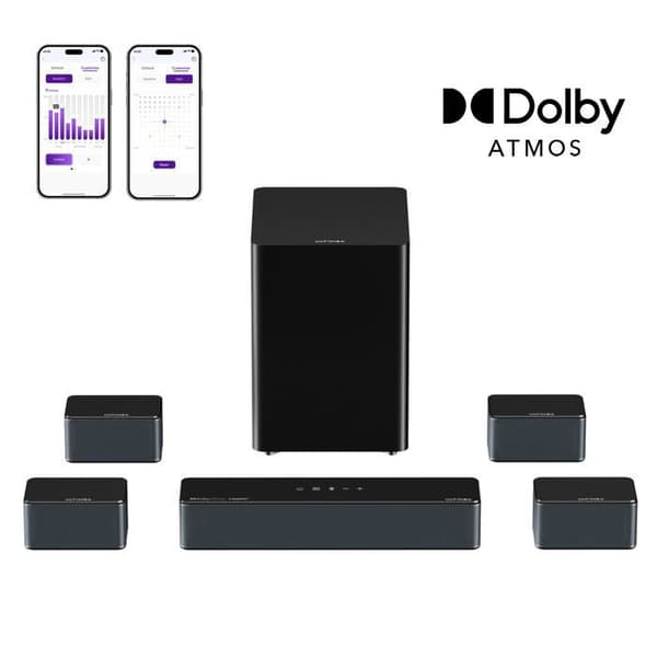 ULTIMEA 7.1 Ljudbar med Dolby Atmos, Poseidon D80 Boom