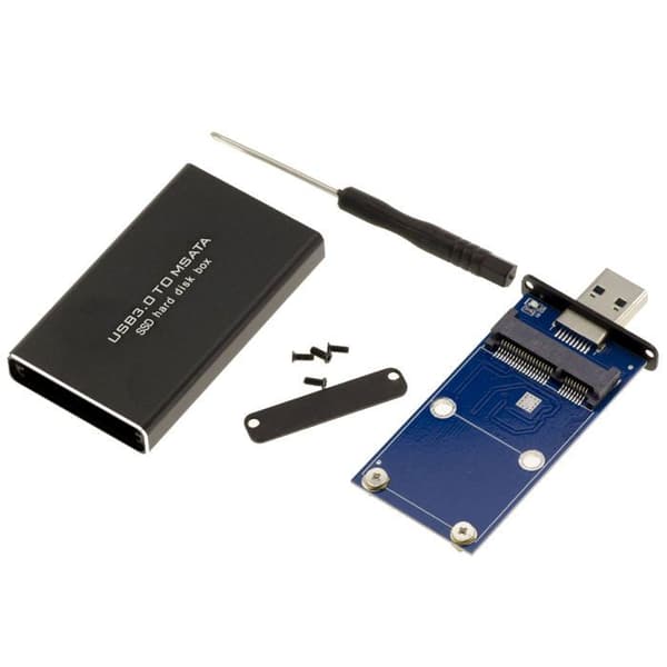 KALEA-INFORMATIQUE Aluminiumhölje för SSD mSATA KOMPAKT FORMAT