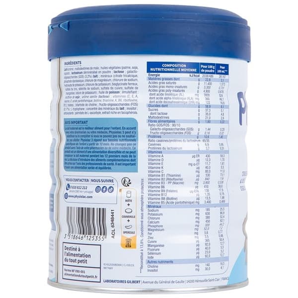 Physiolac 3 800 g