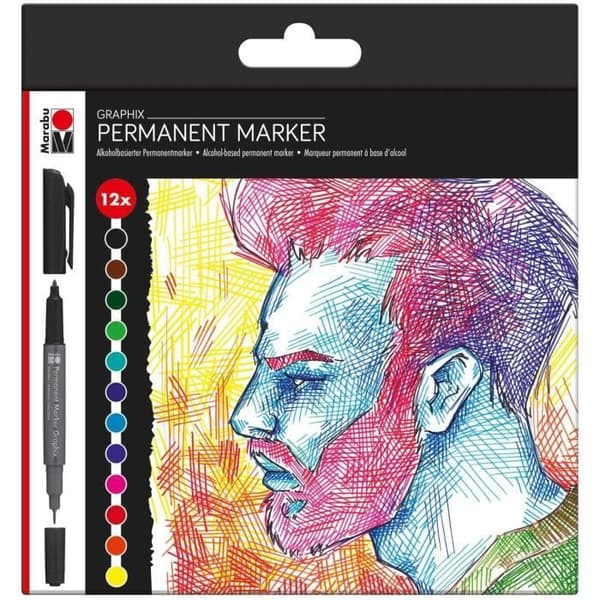 Permanent marker - MARABU - Graphix SIGNIFICANT - Finstift - Opaque - Oföranderlig