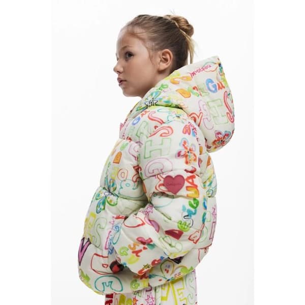 Flickjacka med huva Desigual Olivia