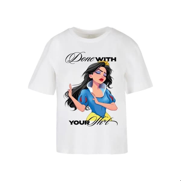 T-shirt dam Miss Tee Done With Your Sh*it - vit