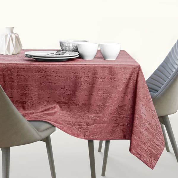 Bordduk - Vesta - Pressad rosa - 140x280 cm - 100% Polyester