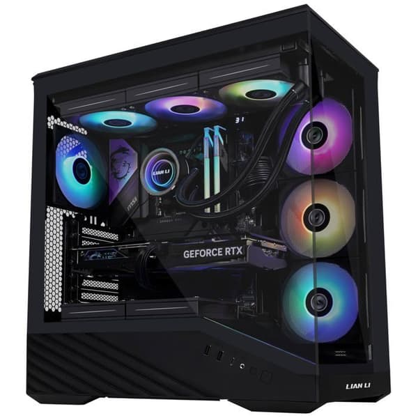PC-chassi - Lian Li - Vector V100 - Härdat glas - RGB-belysning - 4 fläktar 120 mm