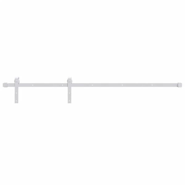 vidaXL Sliding Door Hardware Kit 183 cm Stål Vit 151707