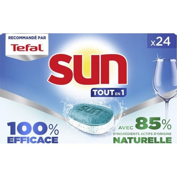 SUN Diskmedel Kapslar Allt-i-ett 24 kapslar