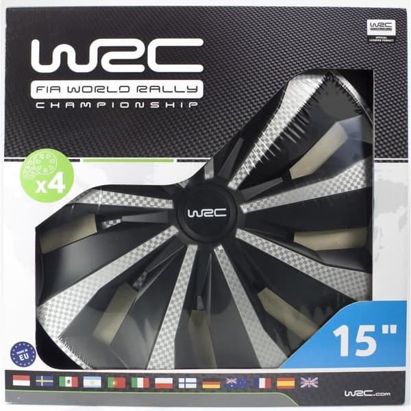 WRC 4 stycken 15" kolfiber-look fälgar