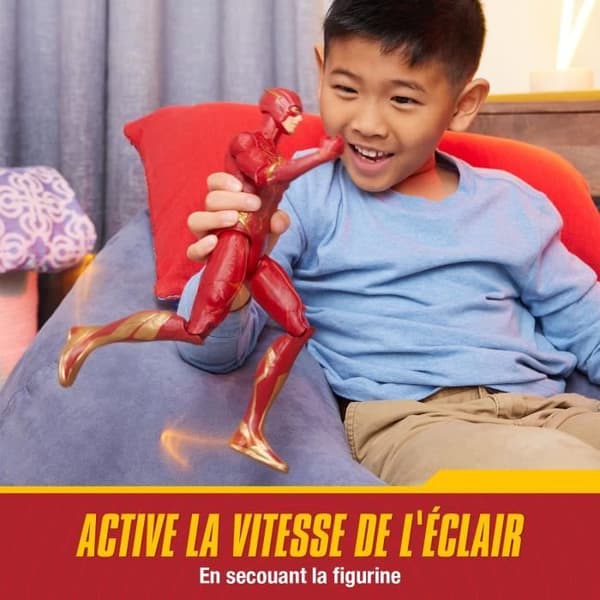 The Flash Deluxe Interactive Figure - Ljud och ljuseffekter - 30cm - SPIN MASTER - För barn från 4 år