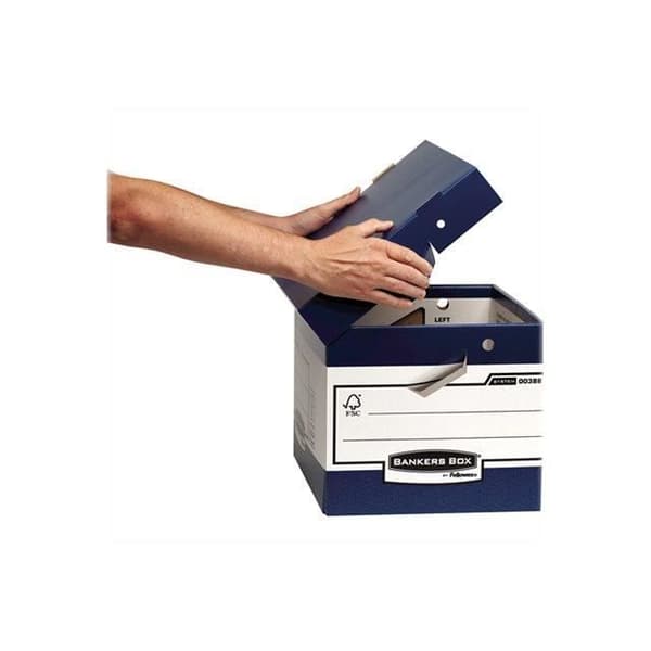 Bankers Box ERGO-Box Arkivbox A4, Folio blå
