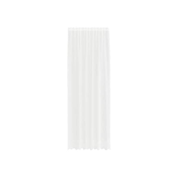 Blommönstrad spetsgardin - vidaXL - Vit - Polyester - 260x150 cm - Ljusfiltrerande - Integritetspaneler
